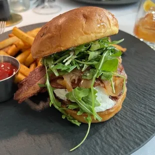 BBQ Bourbon Apple Bacon Burger