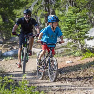 Bear Valley has high quality mountain bike trails for the whole family (beginning through expert).
