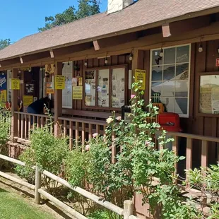 the front of the restaurant