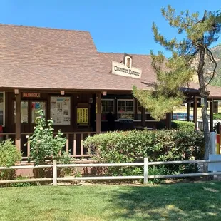 the front of the restaurant