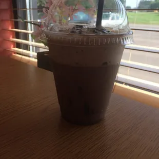 Iced mocha coffee...