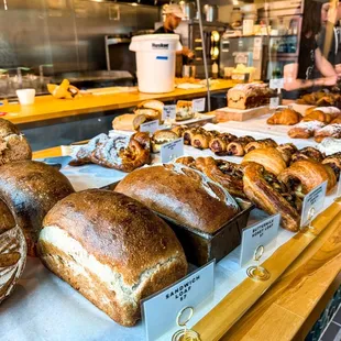 a variety of baked goods