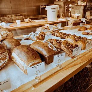 a variety of baked goods