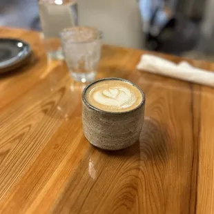 Lavender honey latte