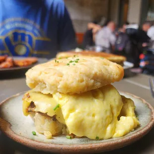 The best vegan biscuit and egg sandwich in all the land