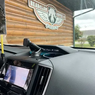 the interior of a car