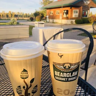 Caramel apple latte and Brown sugar latte