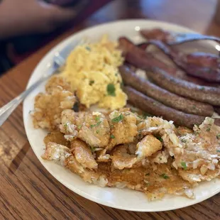 a plate of food on a table