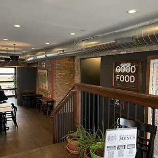 the interior of a restaurant