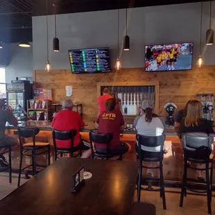 people sitting at bar