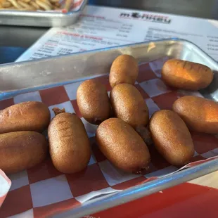 Mini corn dogs