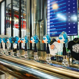 Fun beer taps. Cheep Cheeps from Super Mario?