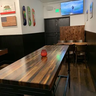 Back of the restaurant (board room)