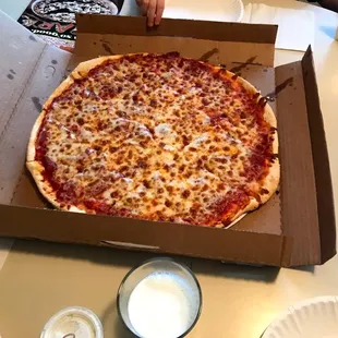 a pizza in a box