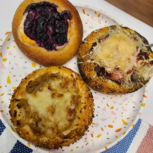 three different types of food on a plate