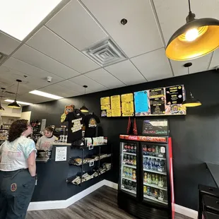 customers at the counter