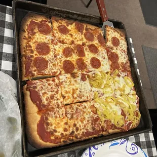 pizza, food