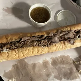 The large roast beef.