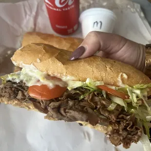 Roast beef po boy