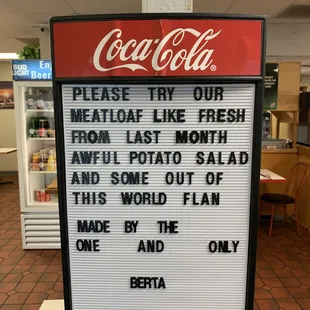 I love Berta&apos;s signs... so much humor and honesty