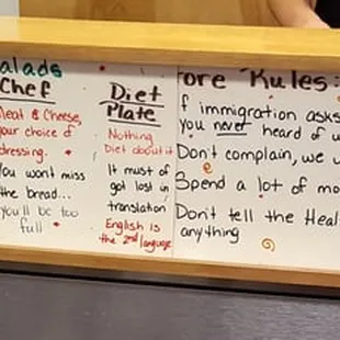 Ya gotta love Berta&apos;s humor which is visible on all of these signs