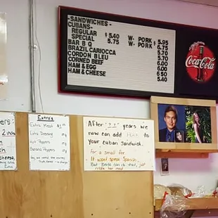 There&apos;s the menu board. Better to ask what&apos;s good, and let them choose for you