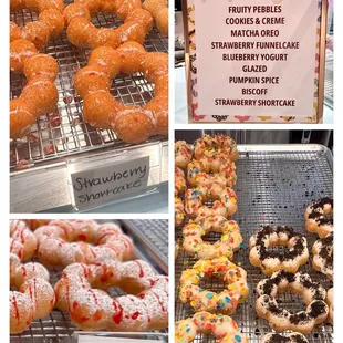 a variety of doughnuts