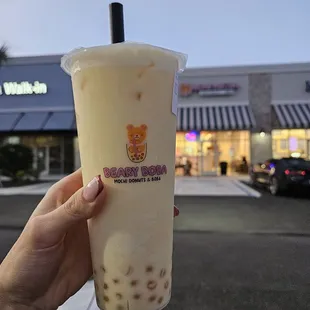 Large mango milk tea