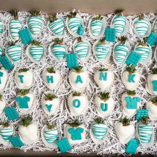 Hospital employee appreciation order of chocolate covered strawberries! Thank you healthcare heroes!