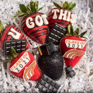 Senior graduating class chocolate covered strawberries!