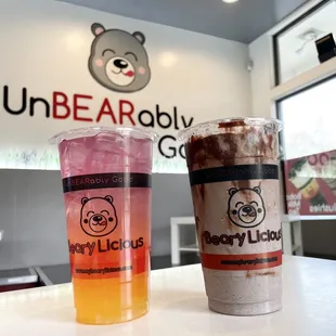 Sunset Bliss and Oreo Roar Slush