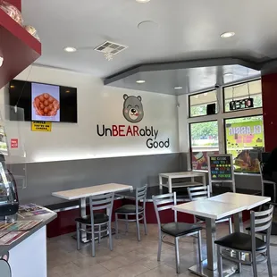the interior of a restaurant