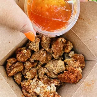 Mild popcorn chicken