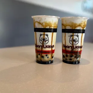 Messy Marble Creme Brulee Milk