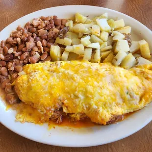 Plenty of great tasting food on the plate.
