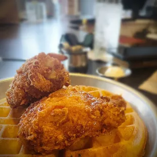 Chicken and waffles