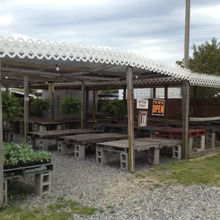 tables and benches