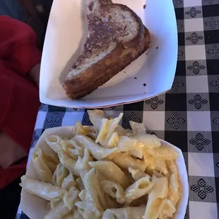 Grilled cheese/mac and cheese