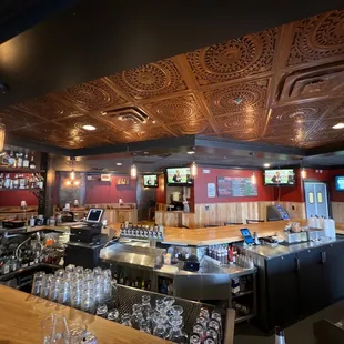 the bar and bar area