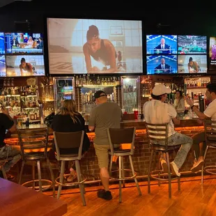 Enjoying a Friday night out.