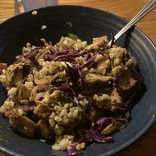 Korean grain bowl. Wish I would have taken a picture before mixing it up-it was so pretty!