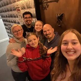 Outside the new Krampus room with our awesome game master Ramon!