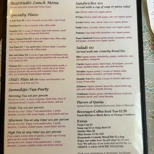 Tea selection (with clever names)