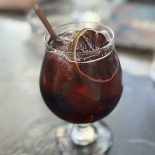 Pomegranate sangria