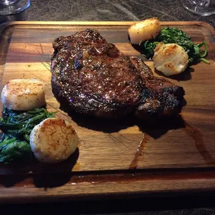 Delmonico and Sea Scallops