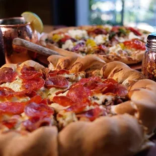 pizza, food