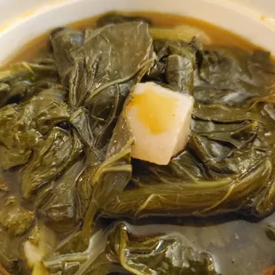 a close up of a bowl of soup