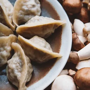 Mushroom dumplings