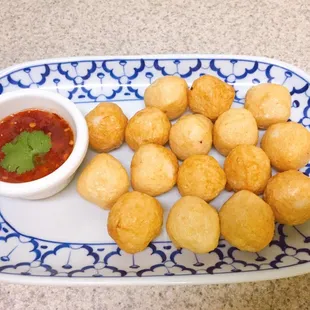 Fried fish balls