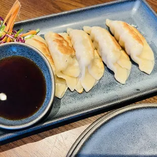 A plate of yummy gyoza